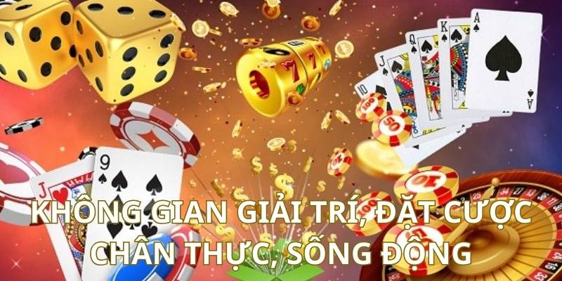 Không gian giải trí, đặt cược chân thực, sống động